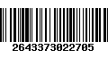 Código de Barras 2643373022705