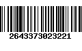 Código de Barras 2643373023221