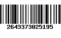 Código de Barras 2643373025195