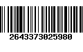 Código de Barras 2643373025980