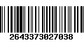 Código de Barras 2643373027038