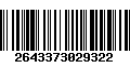 Código de Barras 2643373029322