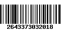 Código de Barras 2643373032018