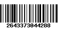 Código de Barras 2643373044288