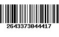 Código de Barras 2643373044417