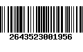 Código de Barras 2643523001956