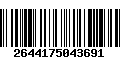 Código de Barras 2644175043691