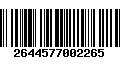 Código de Barras 2644577002265