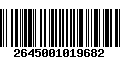 Código de Barras 2645001019682