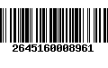 Código de Barras 2645160008961