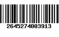 Código de Barras 2645274003913