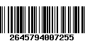 Código de Barras 2645794007255