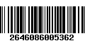 Código de Barras 2646086005362