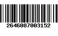 Código de Barras 2646087003152