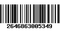 Código de Barras 2646863005349