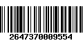 Código de Barras 2647370009554