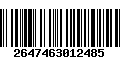 Código de Barras 2647463012485