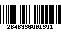 Código de Barras 2648336001391