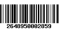 Código de Barras 2648950002859