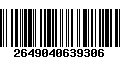 Código de Barras 2649040639306