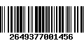 Código de Barras 2649377001456