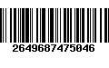 Código de Barras 2649687475046