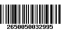 Código de Barras 2650050032995