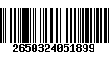 Código de Barras 2650324051899