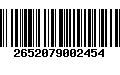 Código de Barras 2652079002454