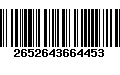 Código de Barras 2652643664453