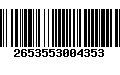 Código de Barras 2653553004353