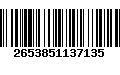 Código de Barras 2653851137135