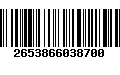 Código de Barras 2653866038700