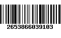 Código de Barras 2653866039103