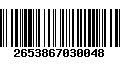 Código de Barras 2653867030048