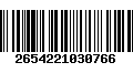 Código de Barras 2654221030766