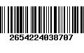 Código de Barras 2654224038707