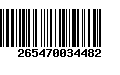 Código de Barras 265470034482