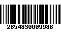 Código de Barras 2654830009986