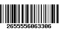 Código de Barras 2655556063306