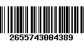 Código de Barras 2655743004389