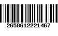 Código de Barras 2658612221467