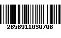 Código de Barras 2658911030708