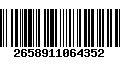 Código de Barras 2658911064352