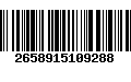 Código de Barras 2658915109288