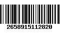 Código de Barras 2658915112820