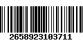 Código de Barras 2658923103711