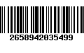 Código de Barras 2658942035499