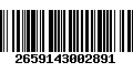 Código de Barras 2659143002891