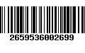 Código de Barras 2659536002699